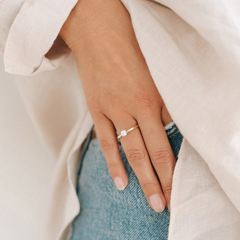 Ring Olivia 0,30 Karat Gelbgold