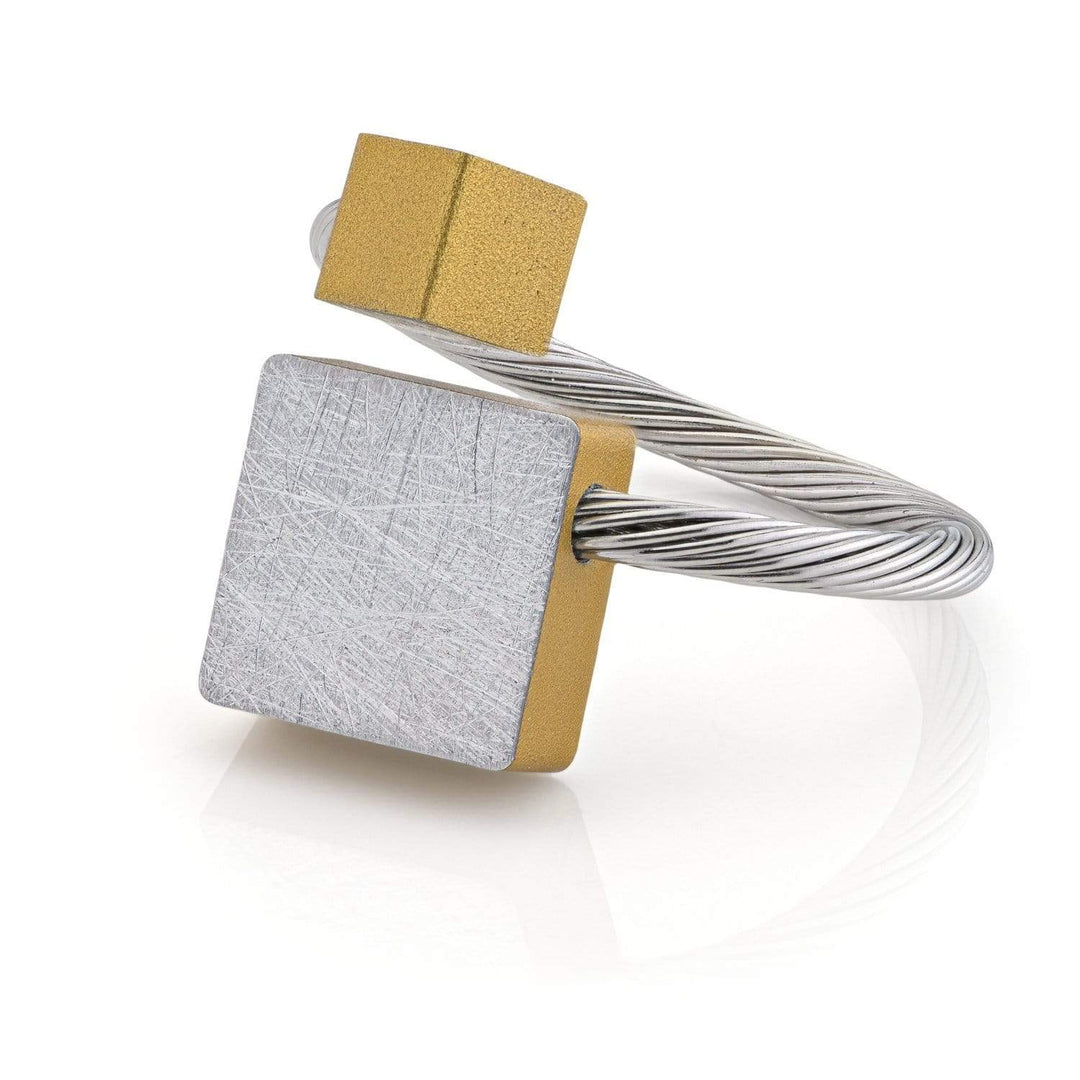 Ringquadrat und Würfel Gold|Gelb, passend für die meisten R7G