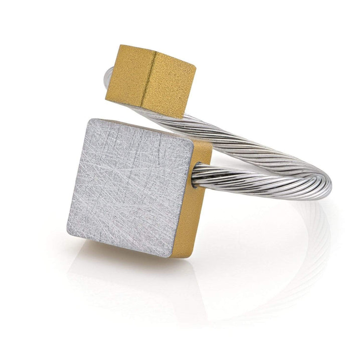 Ringquadrat und Würfel Gold|Gelb, passend für die meisten R7G