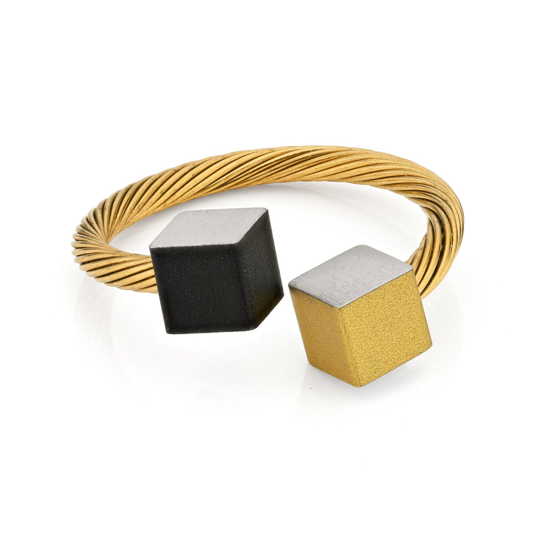 Goldring Würfel Schwarzgold RG4ZG