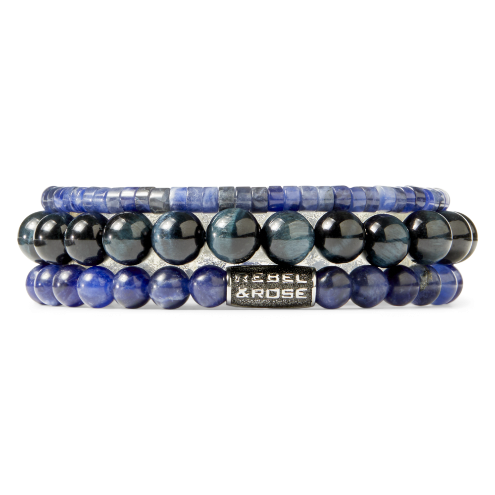 Midnight Blue Vintage - 6mm - Herren Armband