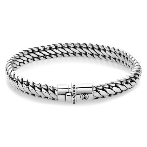 Armband aus 925er Silber mit geflochtenem Design und einem stabilen Verschluss