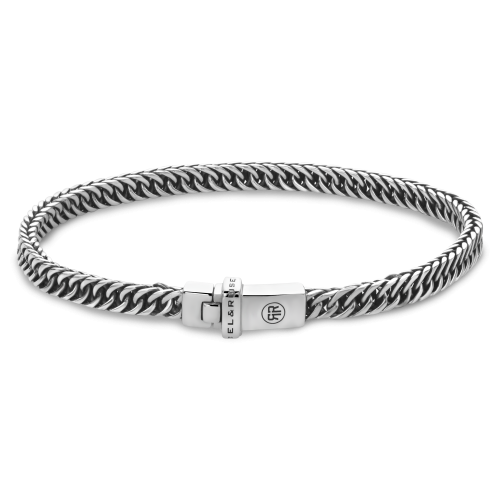 Herrenarmband aus 925er Silber mit kleinen Gliedern und einem sicheren Verschluss