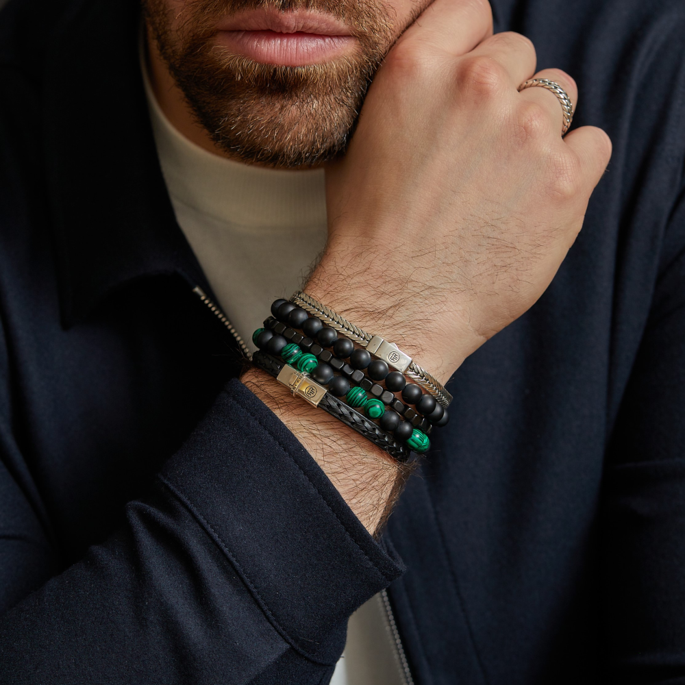 Mad Panther - All-Black - 8mm - Herren Perlenarmband