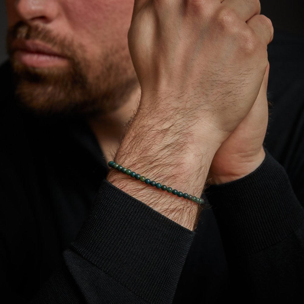 Glass Rocks Secret Garden - 4mm - Perlenarmband Herren