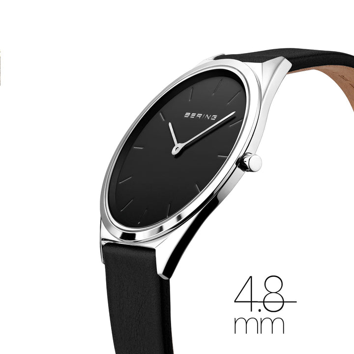 Bering Unisex-Uhr mit schwarzem Zifferblatt – 17039-402