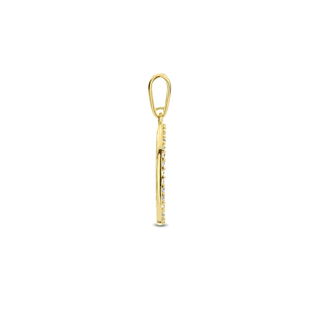 Anhänger Lebensbaum Zirkonia 14K Gelbgold