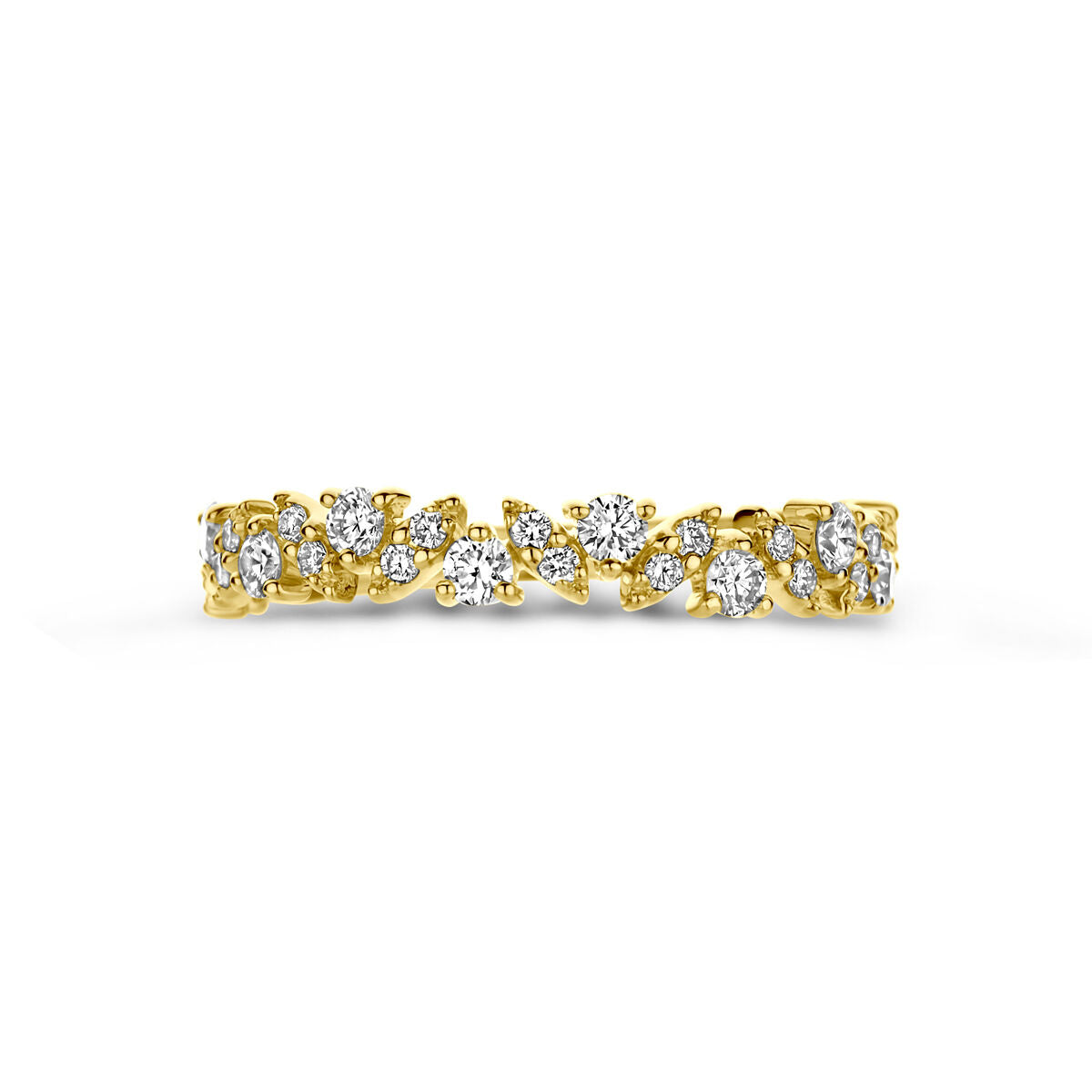 Ring Diamant 0.49ct H SI 14K Gelbgold
