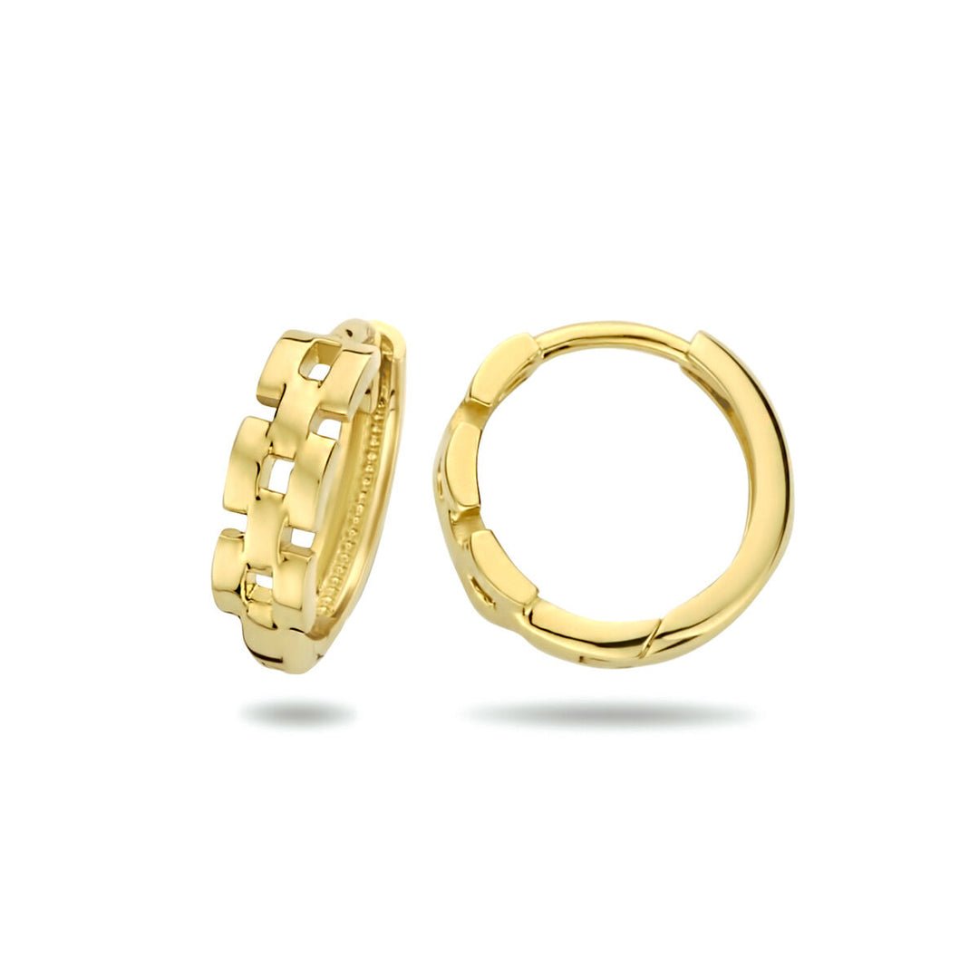 Ohrhänger mit Gliedermotiv aus 14-karätigem Gelbgold