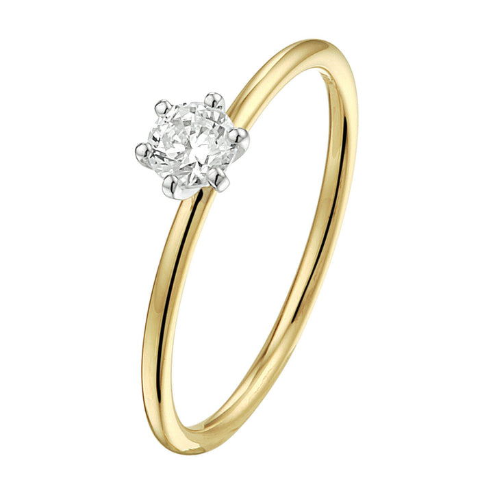 Ring Lab Grown Diamant 0.25ct F VSI
