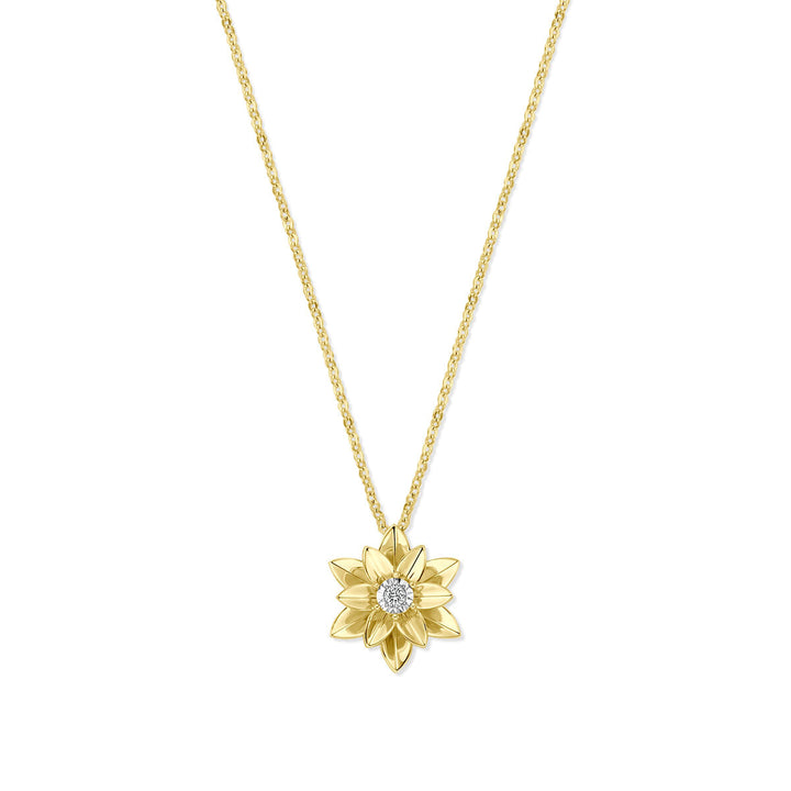 Halskette Diamant 0.03ct h si 41 - 43 - 45 cm 14K Bicolor Gold Gelb/Weiß