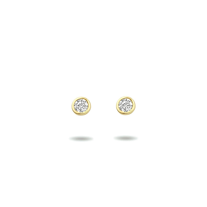 Ohrstecker Zirkonia 14K Gelbgold