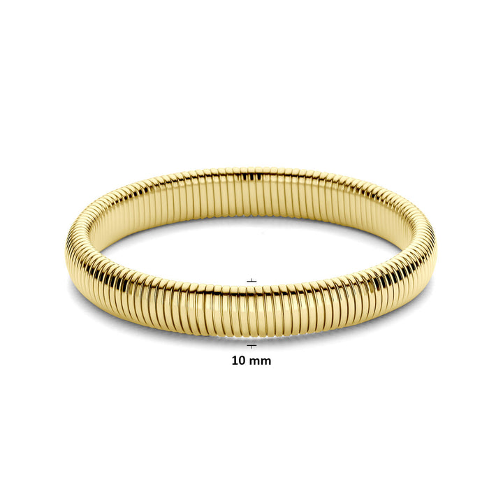 Stalen tubogas armband – geelgoudkleurige ion plating