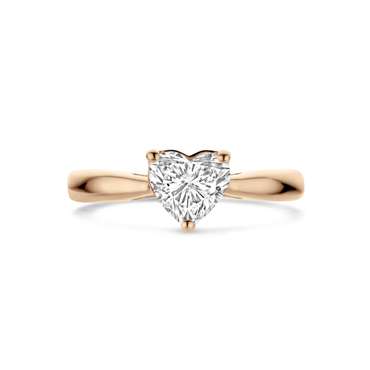 Ring Laborgezüchteter Diamant 1.0ct H SI 14K Roségold