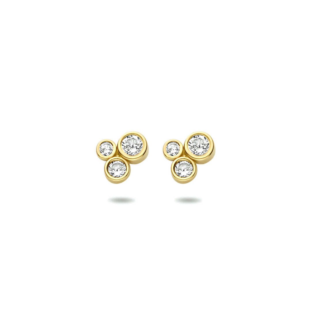 Ohrstecker Zirkonia 14K Gelbgold