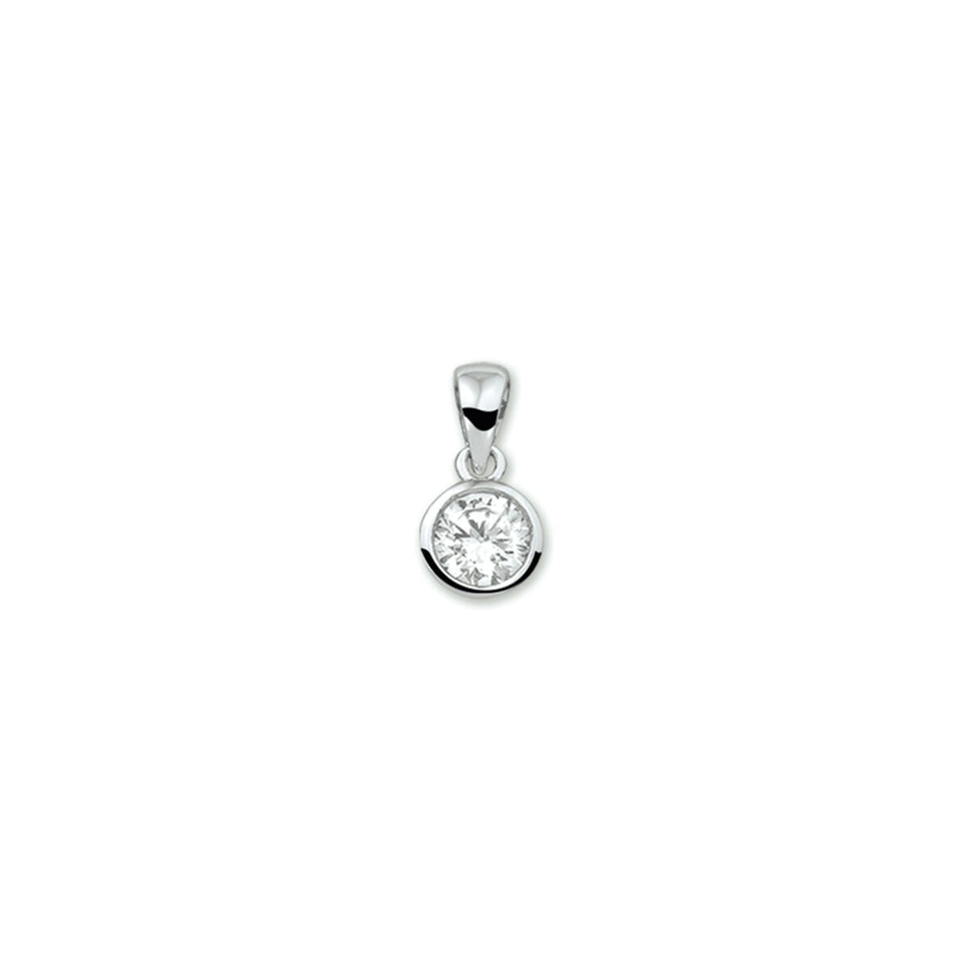hanger zirkonia zilver gerhodineerd