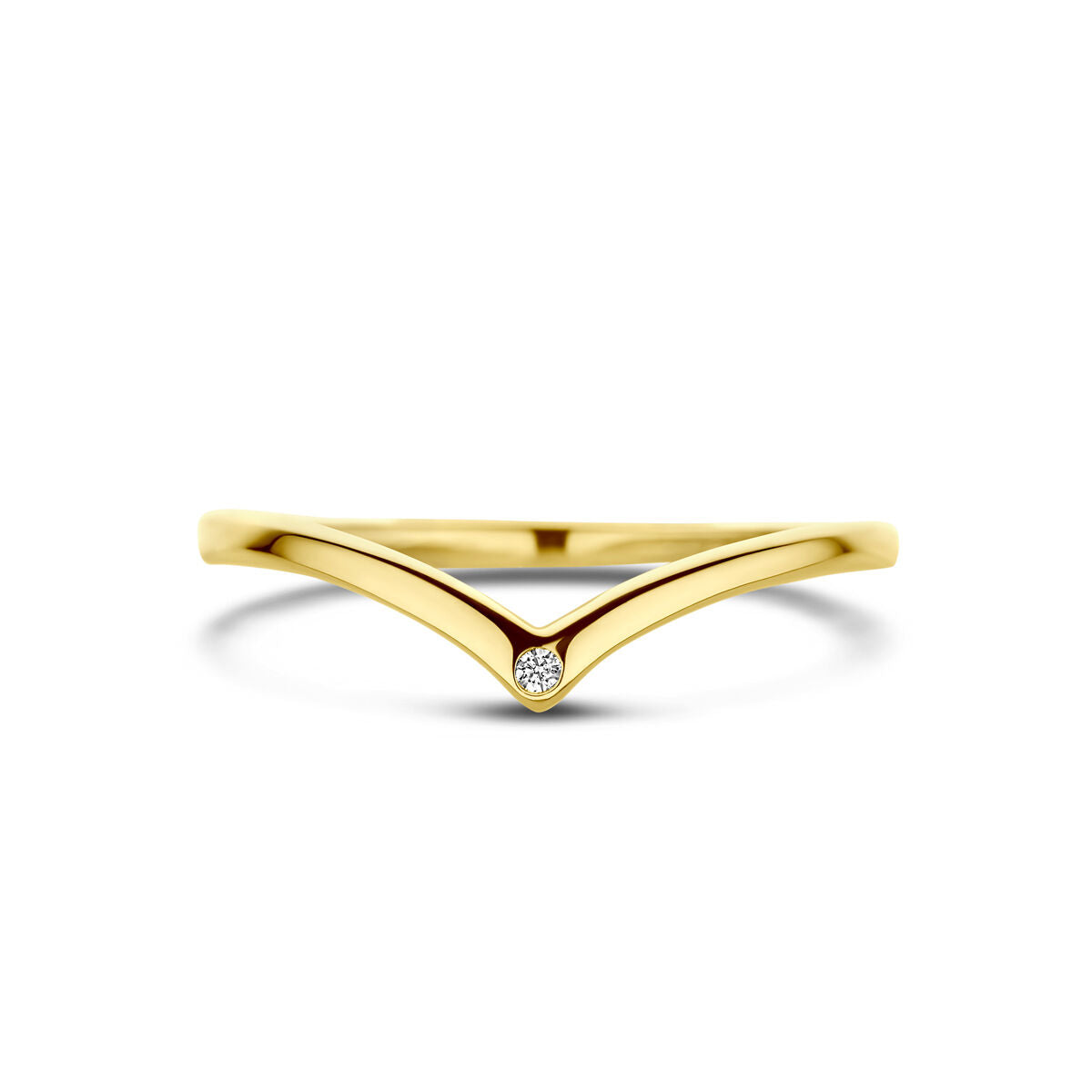 Ring Zirkonia 14K Gelbgold