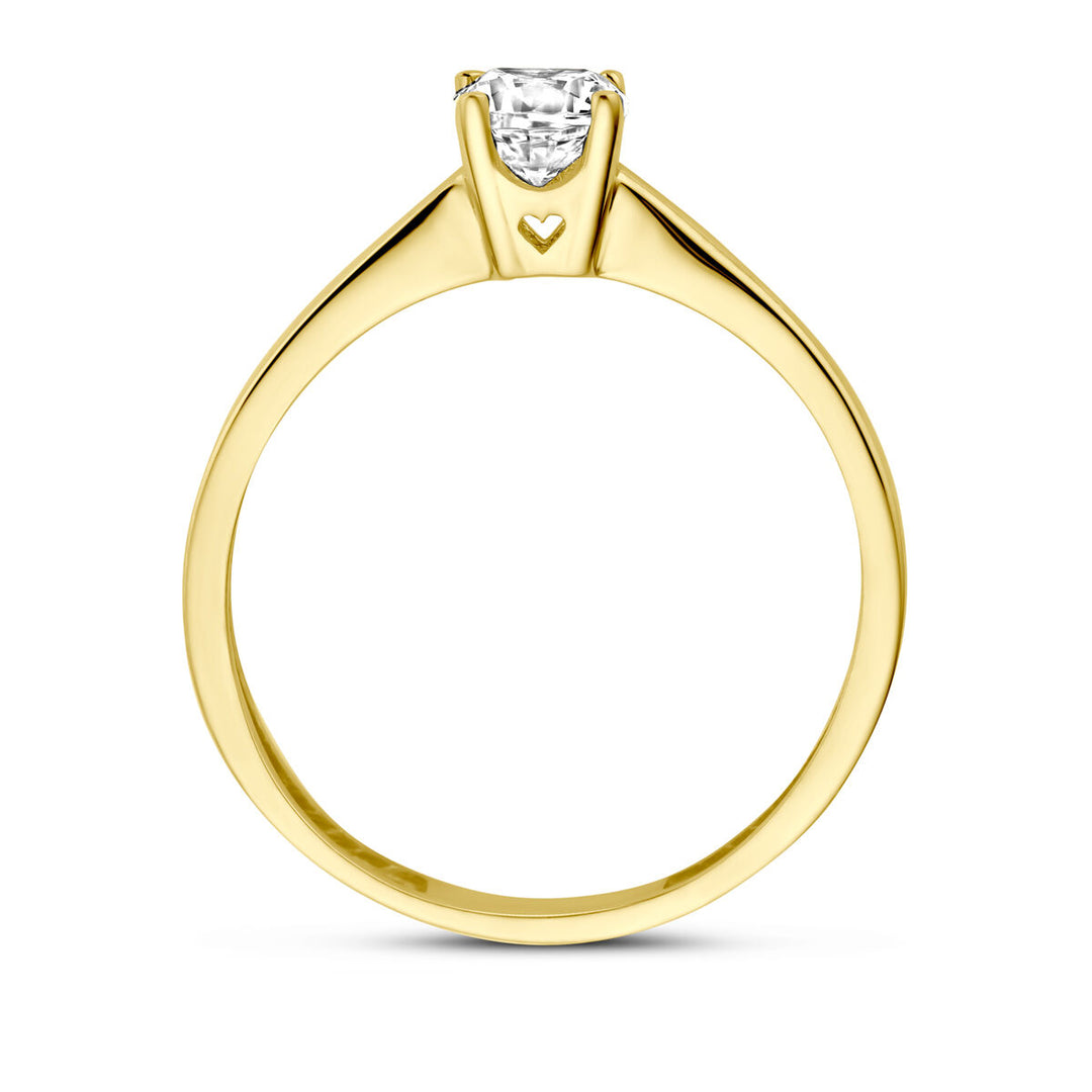 Ring Zirkonia 14K Gelbgold