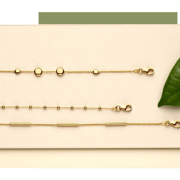 Geelgouden Armband – 14 Karaat Goud, Verfijnde Armband voor Dames, 19 cm