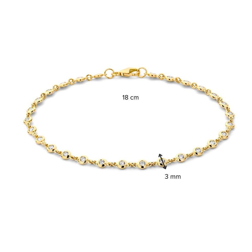 Armband Gelbgold Brillant 0,61 ct.
