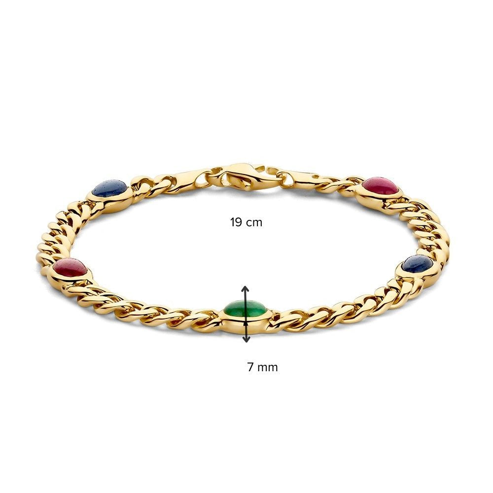 Armband Gelbgold Edelstein