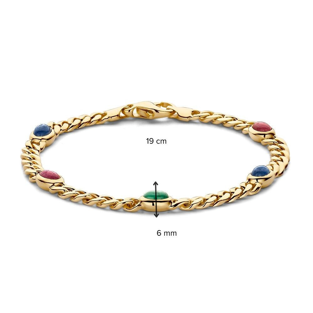 Armband Gelbgold Edelstein