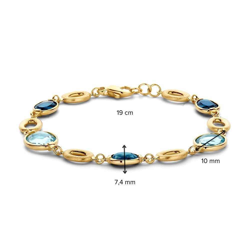 Armband Gelbgold Edelstein