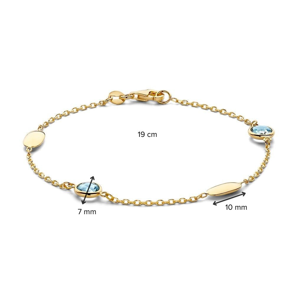 Armband Gelbgold Edelstein