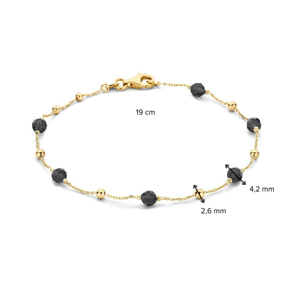 Armband geelgoud zirkonia