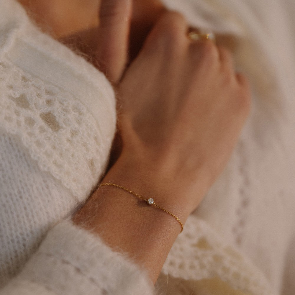 Armband Olivia 0,15 kt. Weißgold
