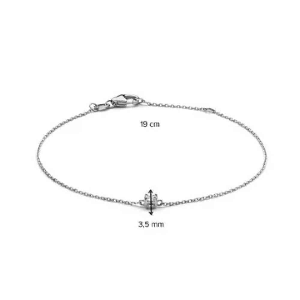 Armband Olivia 0,15 kt. Weißgold
