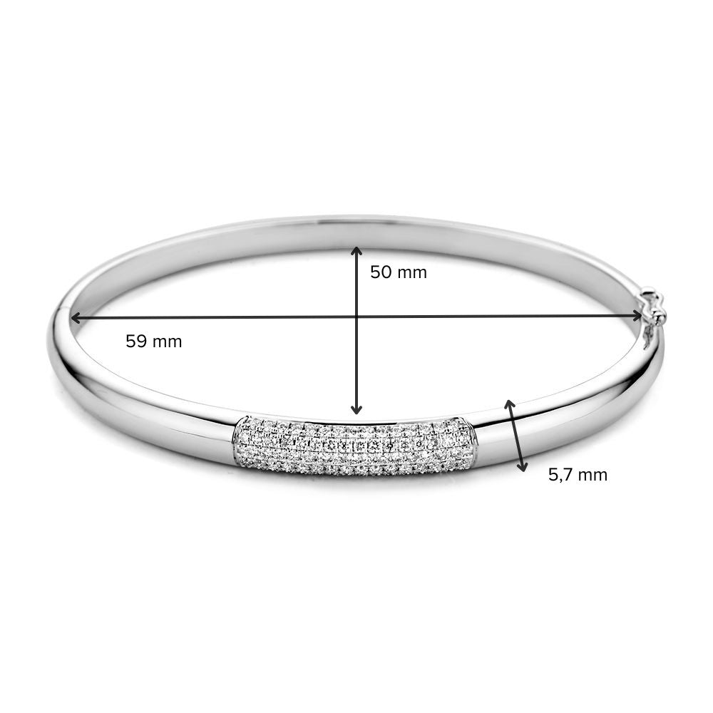 Weißgoldarmband mit Diamanten 0,72 Karat – Luxuriöses Damenaccessoire 14 Karat