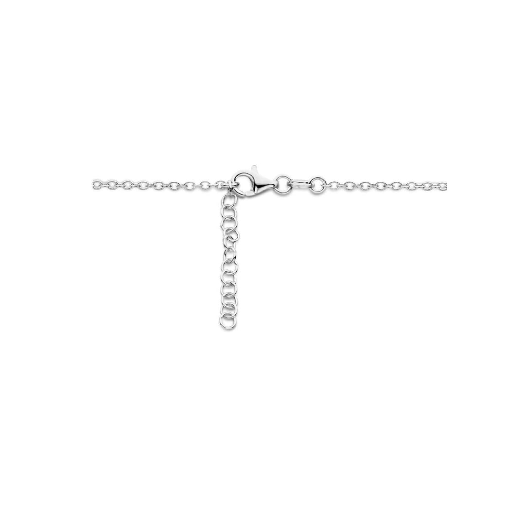 Halskette Herz und Unendlichkeit 42 + 3 cm Silber rhodiniert