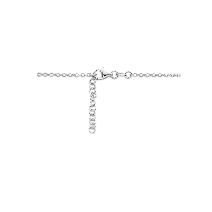 Halskette Herz und Unendlichkeit 42 + 3 cm Silber rhodiniert