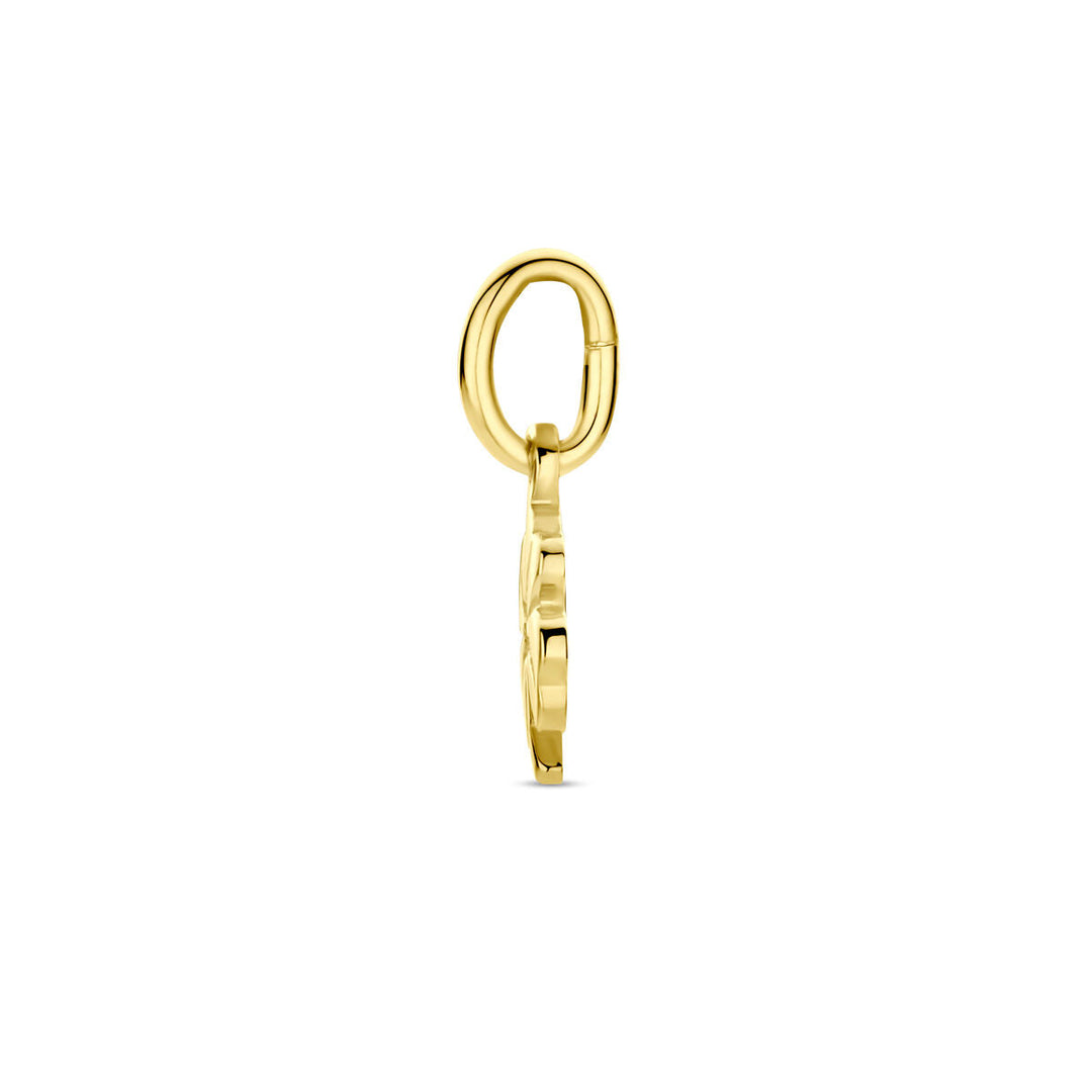 Anhänger Kleeblatt 14K Gelbgold