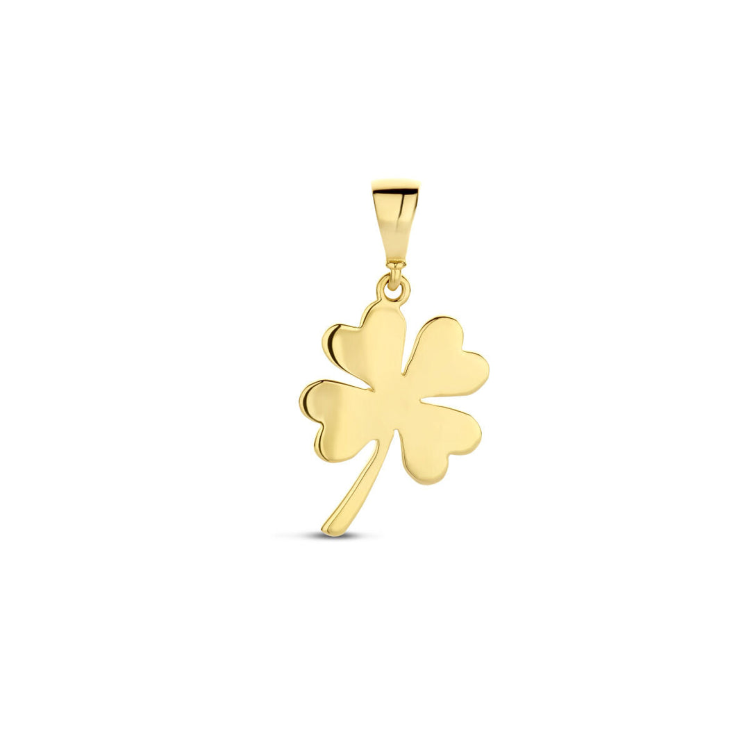 Anhänger Kleeblatt 14K Gelbgold