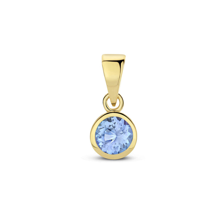 Anhänger mit Geburtsstein 14K Gelbgold
