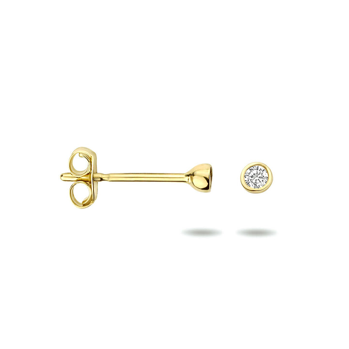 Ohrstecker Zirkonia 14K Gelbgold