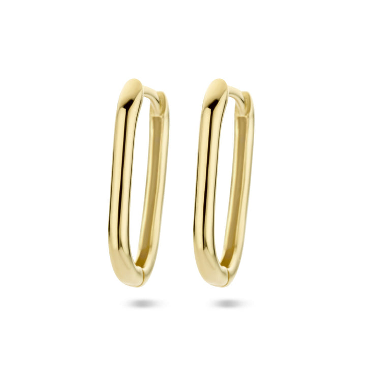 Tropfenohrringe Büroklammer 14K Gelbgold