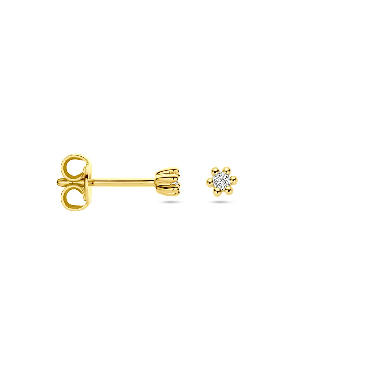 Ohrstecker Diamant 0,04 ct (2x 0,02 ct) h p1 14K Gelbgold