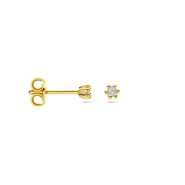 Ohrstecker Diamant 0,04 ct (2x 0,02 ct) h p1 14K Gelbgold
