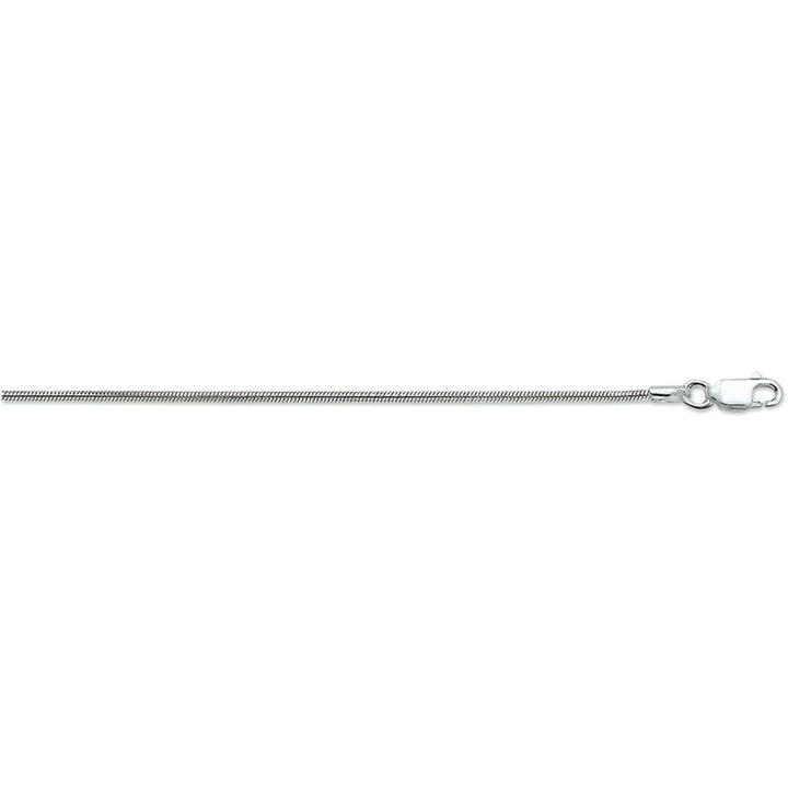 Armband Schlange rund 1,6 mm 18 cm Silber rhodiniert