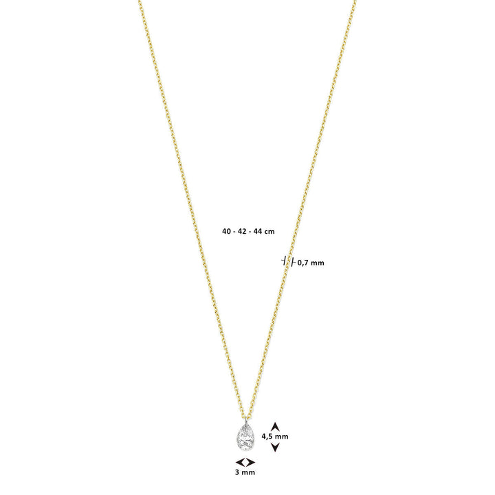 Gold Damenhalskette Diamant 18K