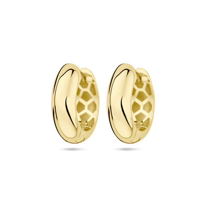 Ohrhänger, 5,0 mm, halbrunder Schlauch, 14 Karat Gelbgold
