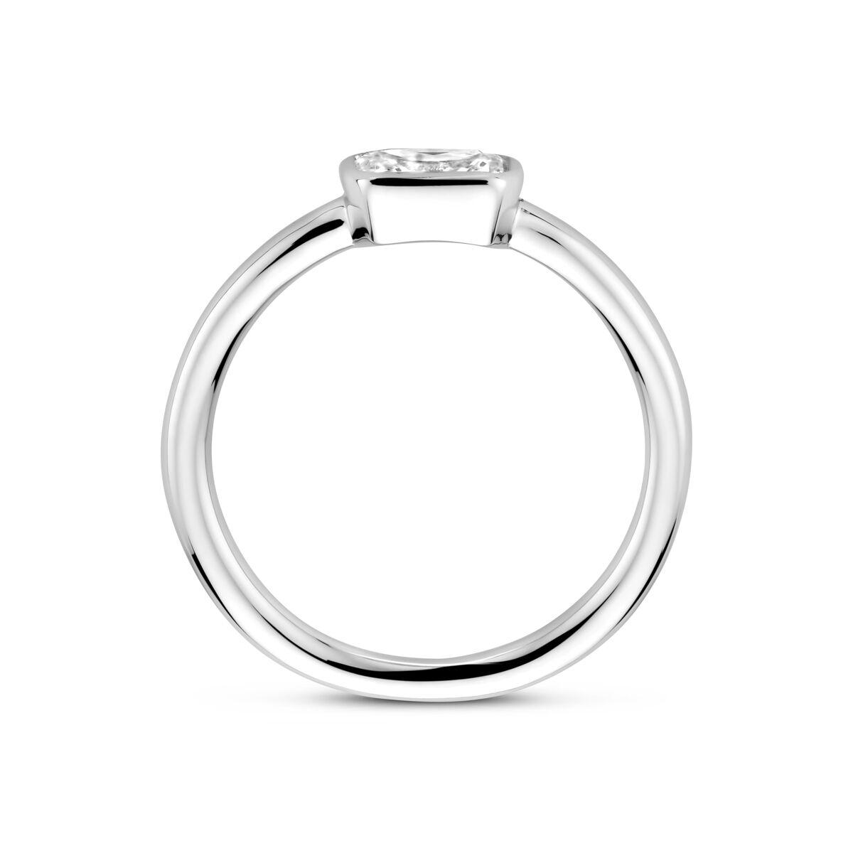 Ring Zirkonia Silber rhodiniert