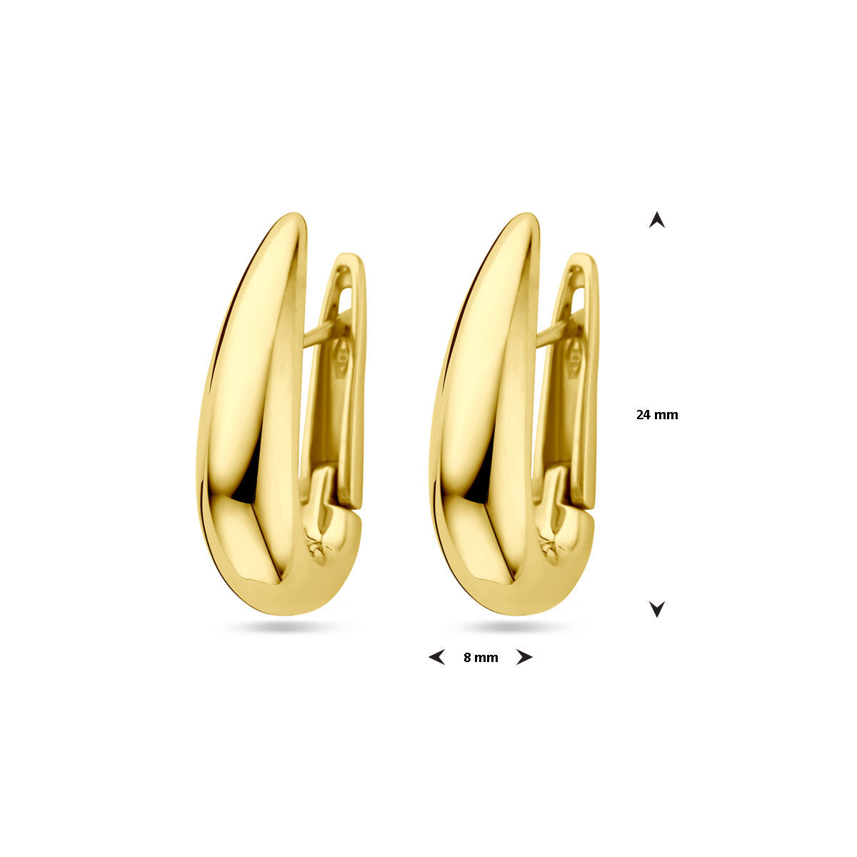 Creolen 24 mm 14K Gelbgold