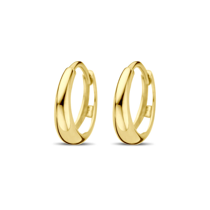 klapoorringen 12,5 mm 14K geelgoud