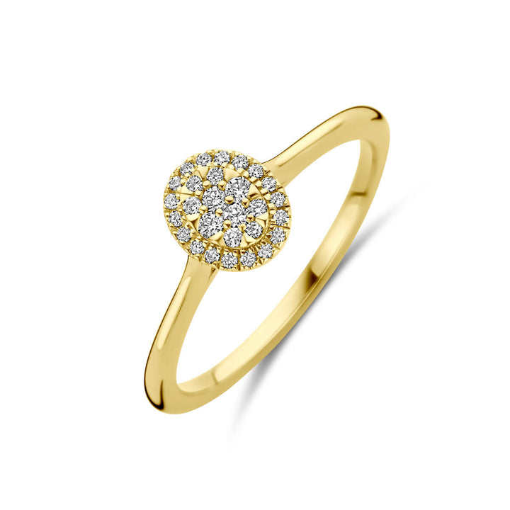 Ring Diamant 0,13 ct h SI 14K Gelbgold