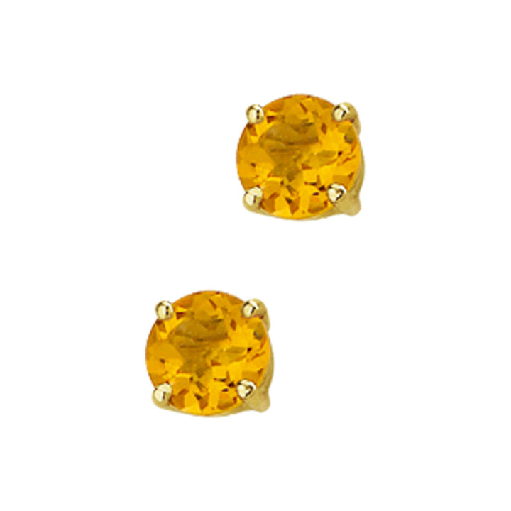 Ohrstecker Citrin 14K Gelbgold
