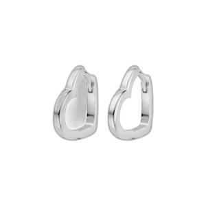 Silber-Ohrringe mit Herz